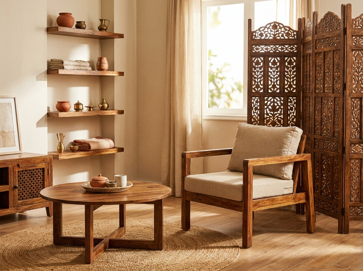 Living Room — handcrafted wooden furniture