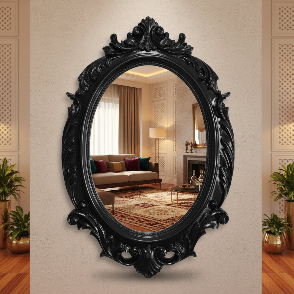 Oval Shape Vanity Wall Mirror