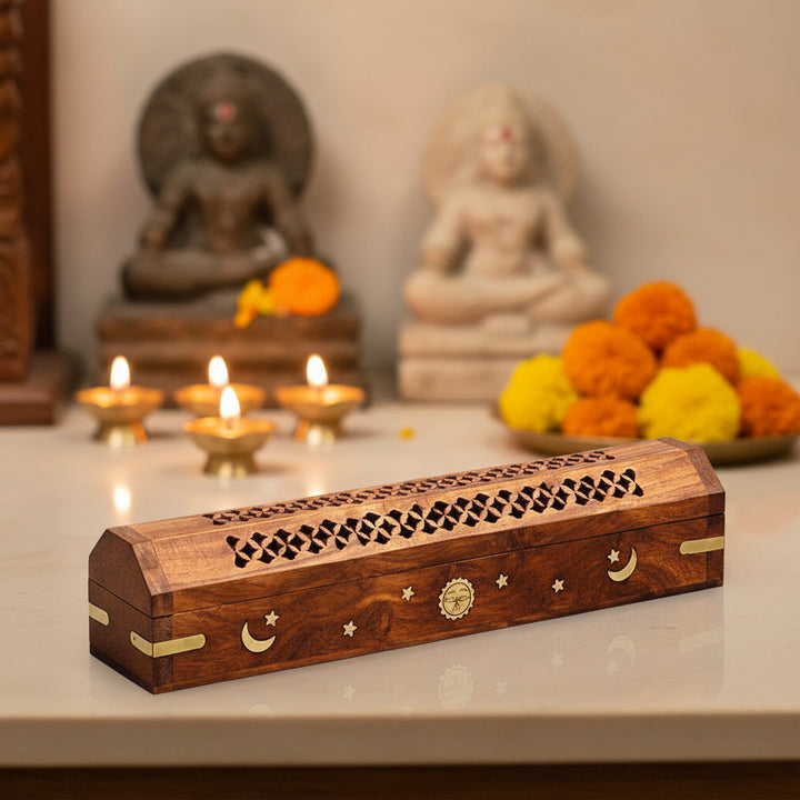 Wooden Incense Stick Holder – Set of 2