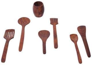 Handmade Wooden Kitchen Spoon Set – 7 Pieces