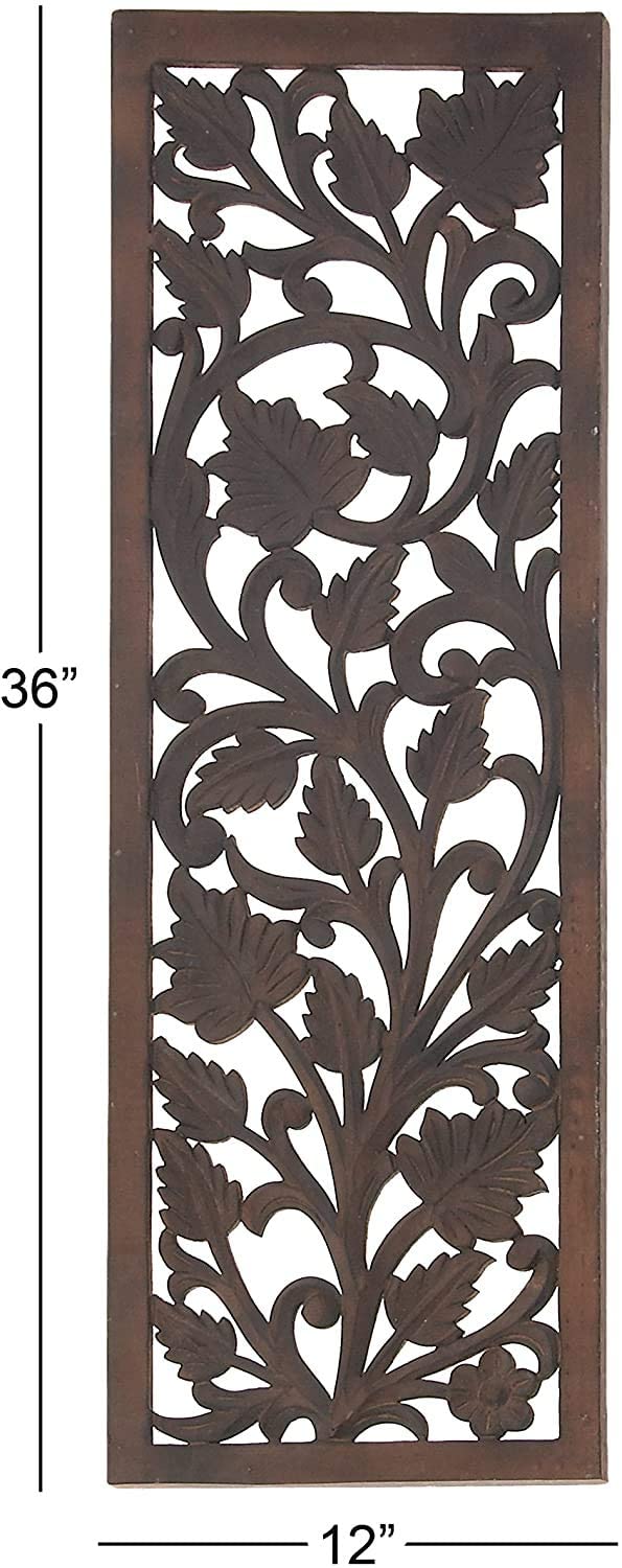 Antique Wooden Wall Art Panel (Gold, 44*18 Inch)