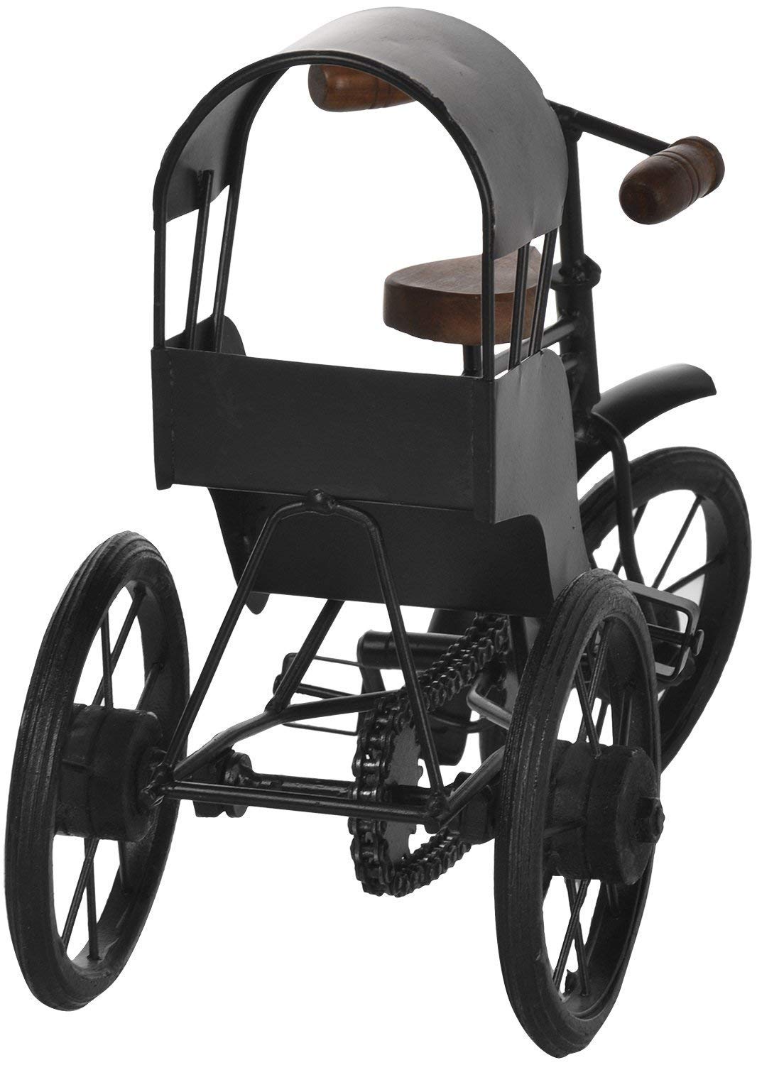 Decorative Wooden Cycle Showpiece – Black