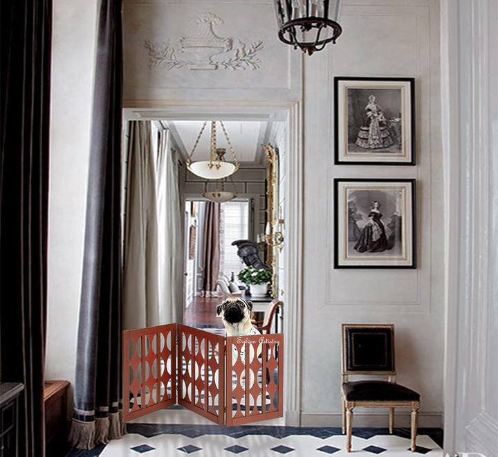 Decorative Antique Wooden Wall Panel – Gold (44×18 in)