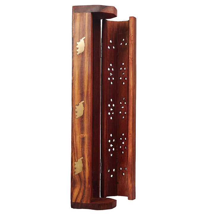 Sheesham Wood Incense Stick Holder – Brown