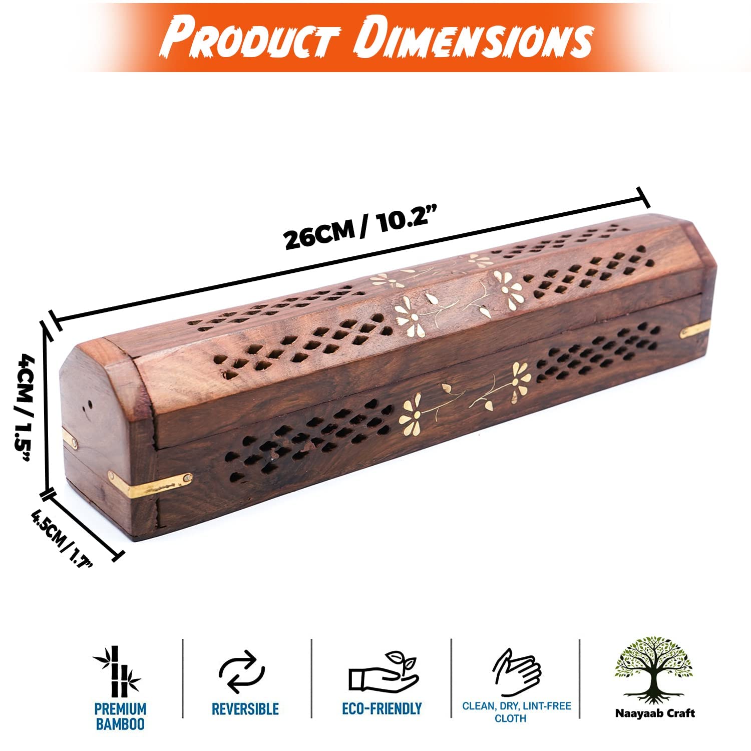 Wooden Incense Stick Holder – Set of 2