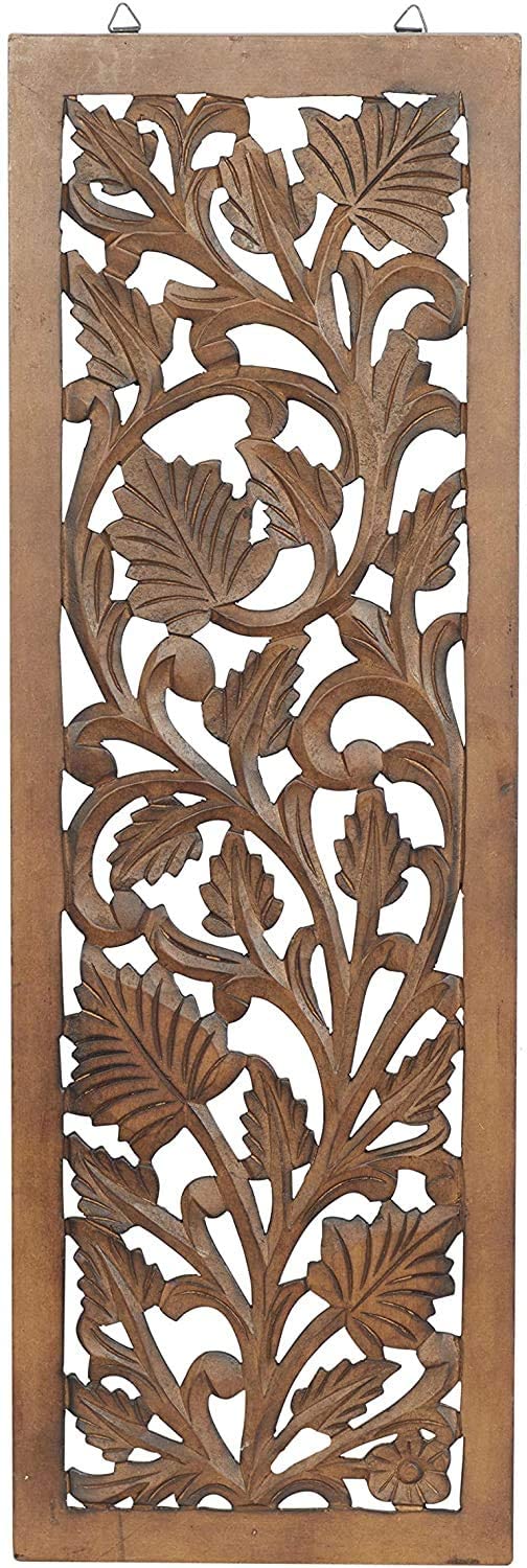 Antique Wooden Wall Art Panel (Gold, 44*18 Inch)
