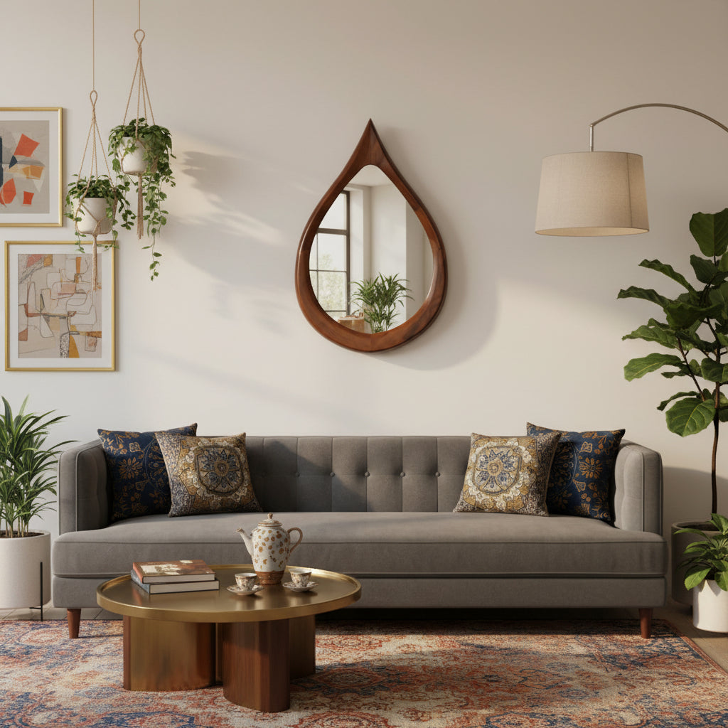 Sagwan Wooden Mirror Frame