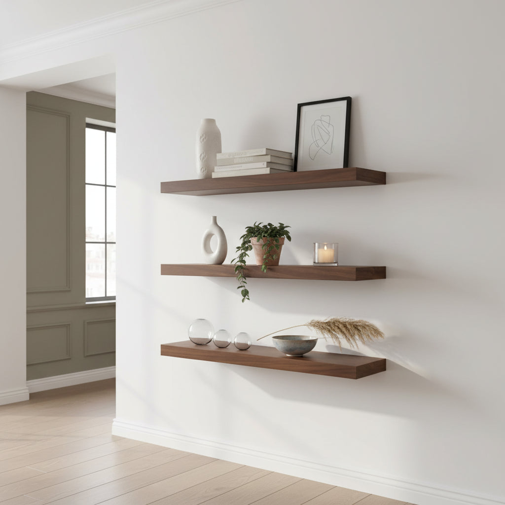 Set of 3 Floating Wall Shelves 