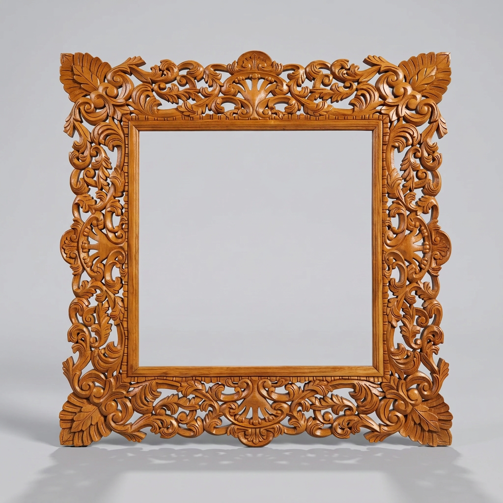 Classic Carved Wood Mirror (Frame Only) 