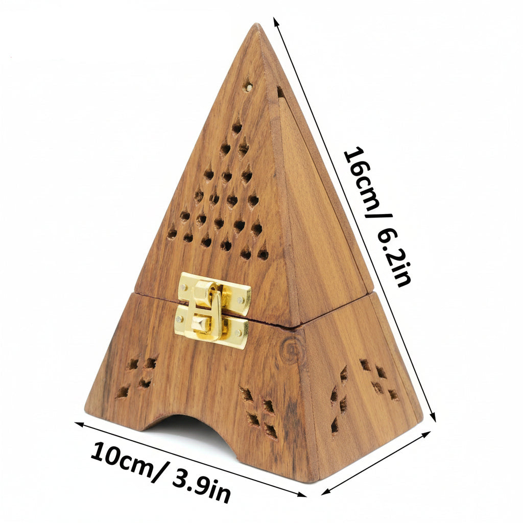 Handcrafted Sheesham Wood Agarbatti & Dhoop Incense Holder