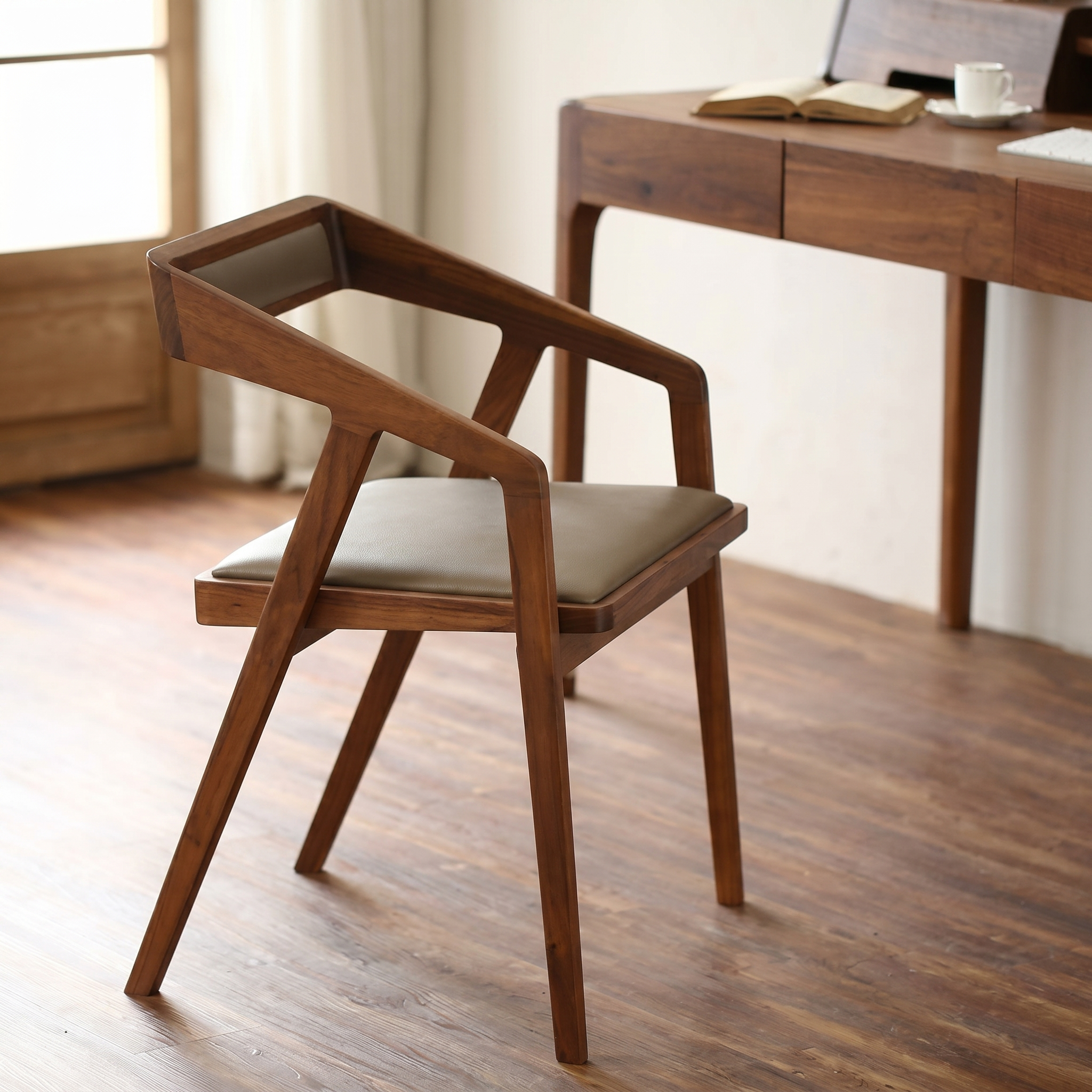 Modern Sheesham Wood Dining & Office Chair
