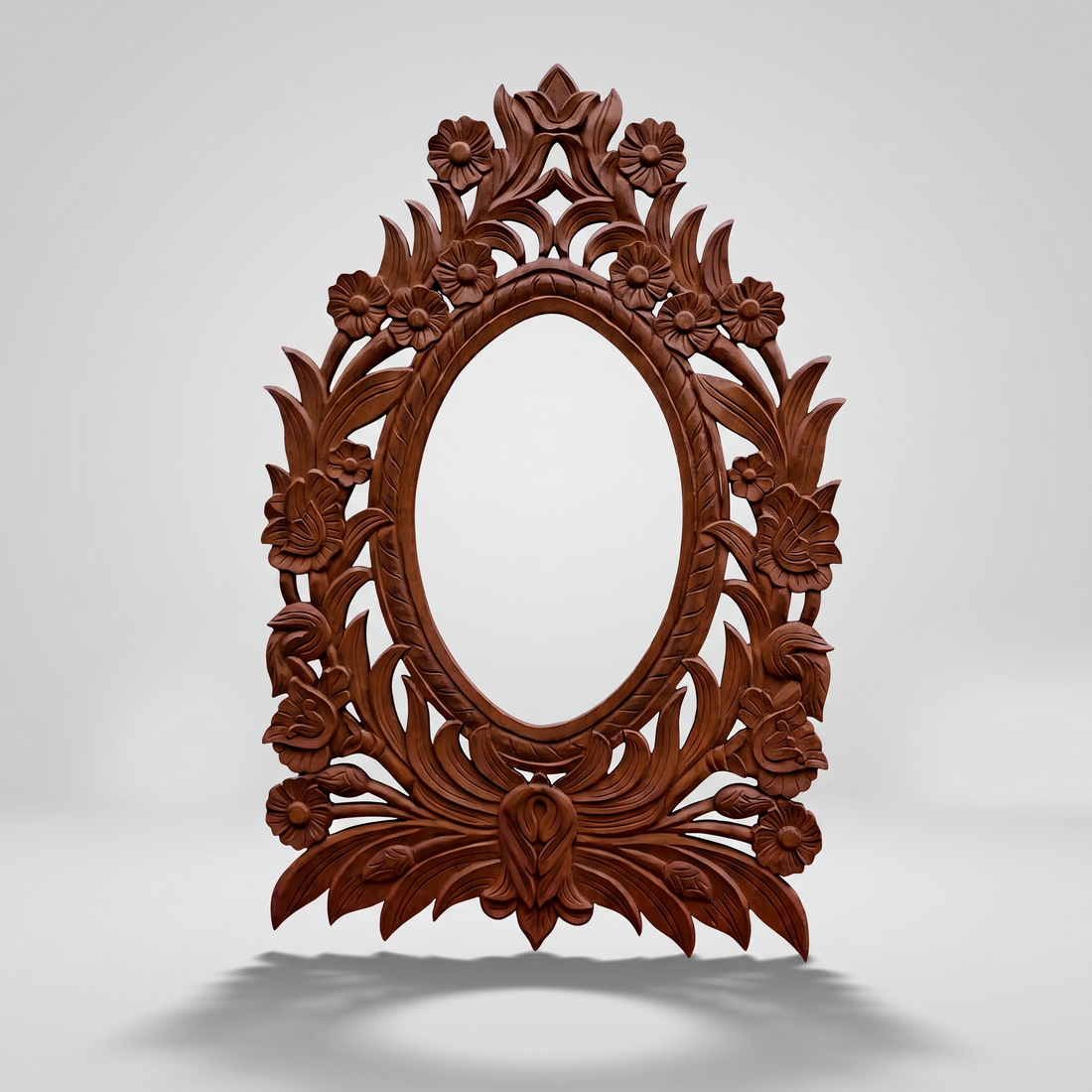 Royal Carved Wooden Mirror (Frame Only) 