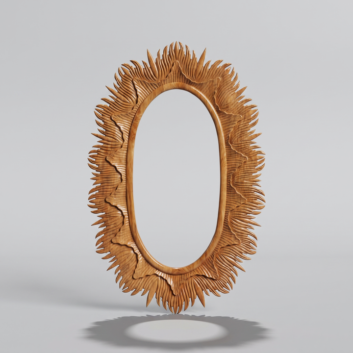 Royal Thread Carved Mirror (Frame Only) 