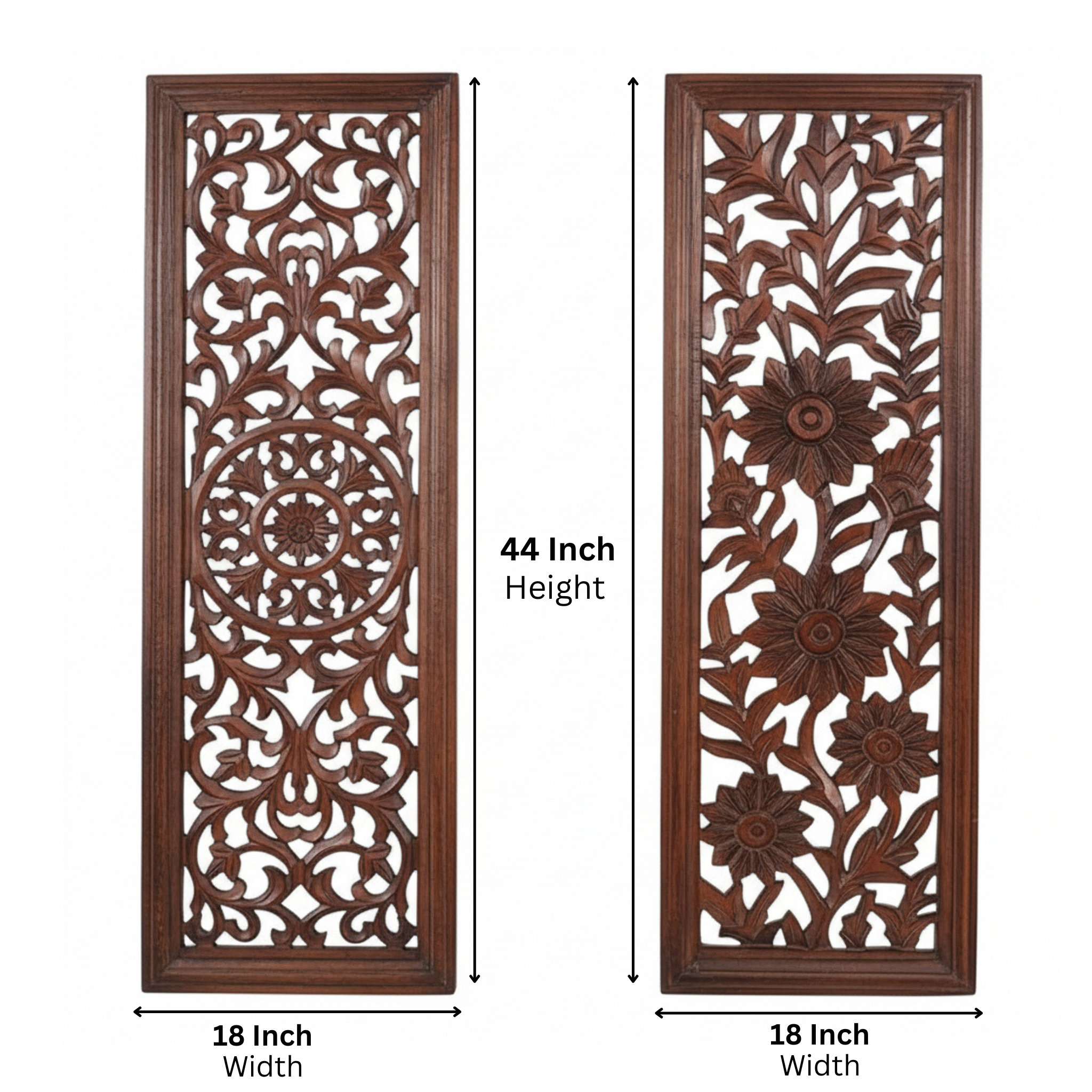 Decorative Handmade Wooden Wall Panels – Set of 2 
