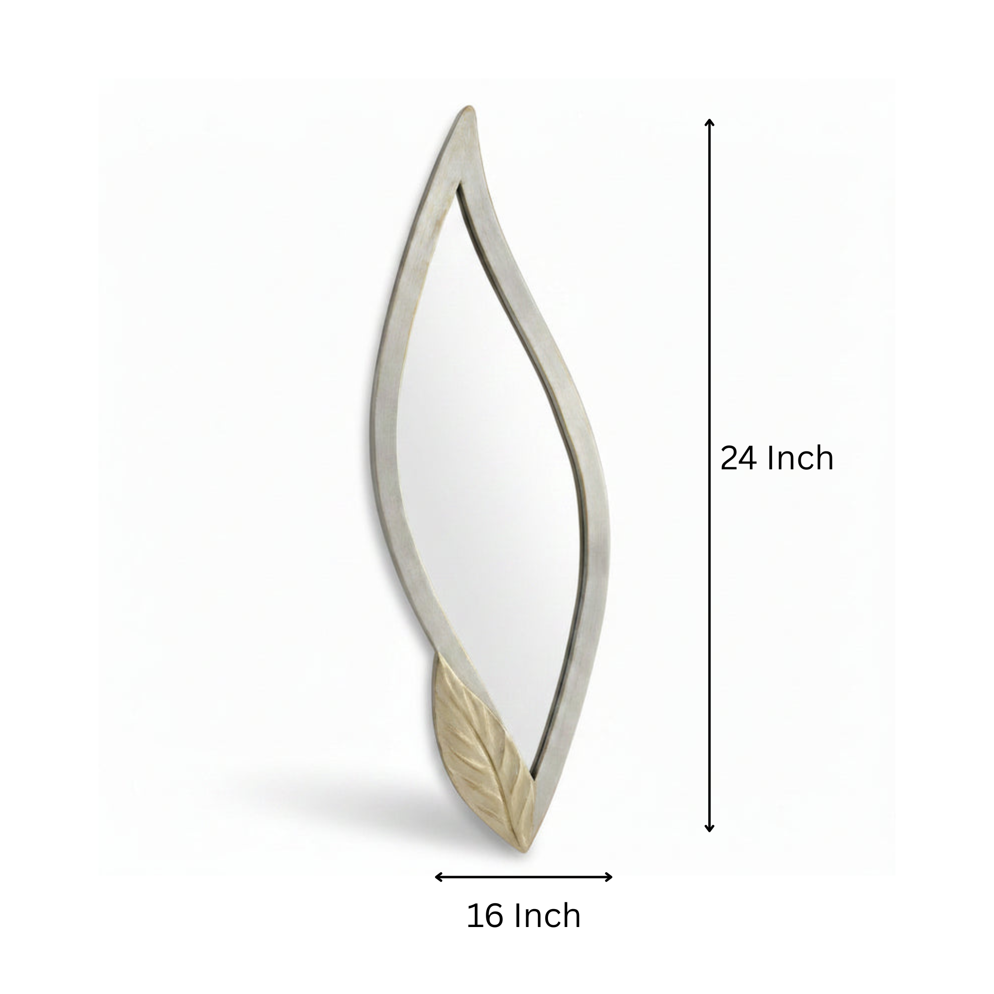 Sylvan Dual-Tone Vintage Oval Wall Mirror Frame (Frame Only) 