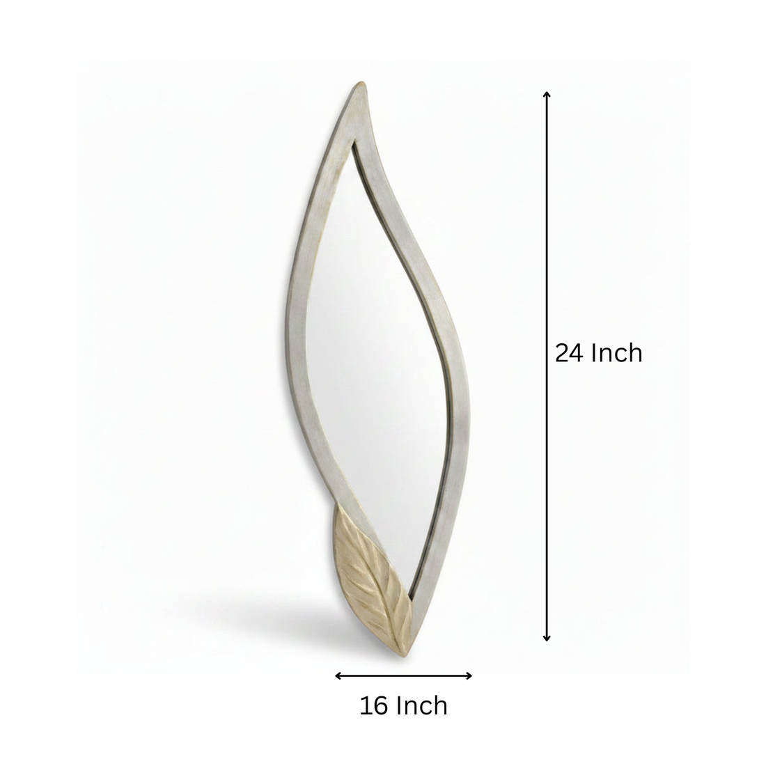 Sylvan Dual-Tone Vintage Oval Wall Mirror Frame (Frame Only) 