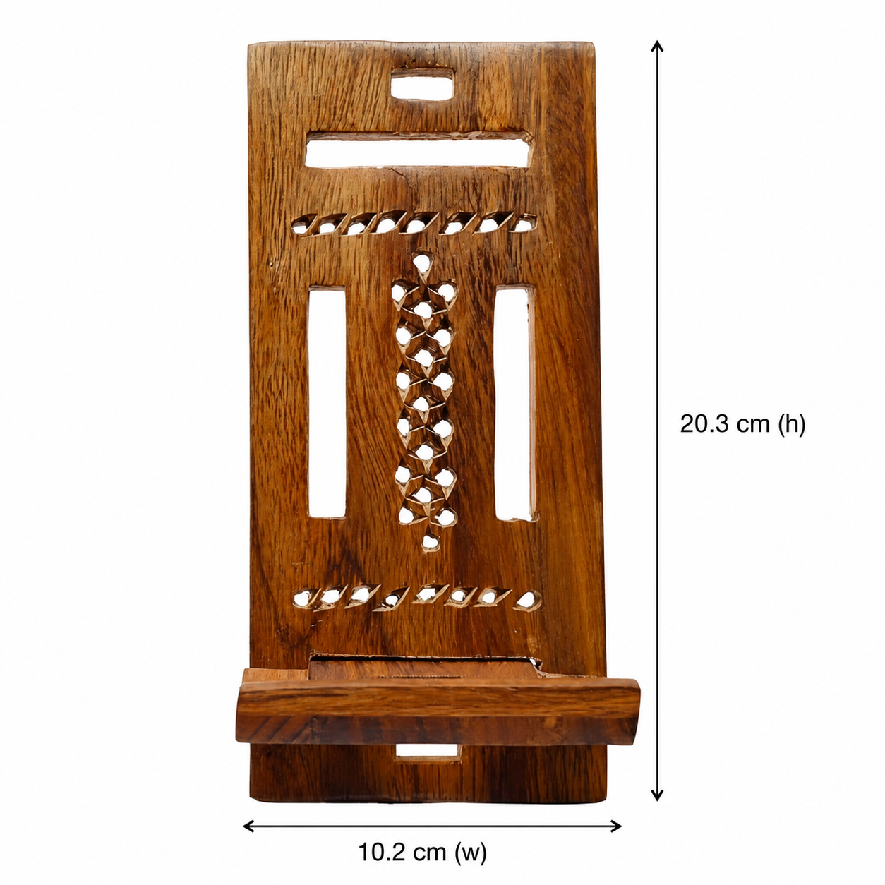 Adjustable Wooden Mobile Stand – Sheesham Wood 