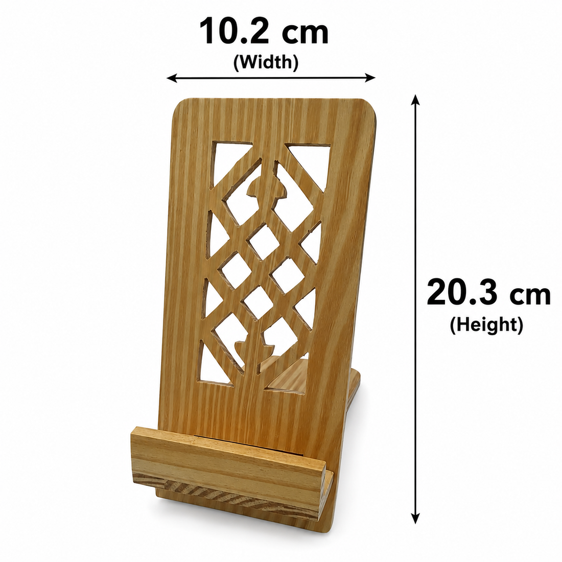 Adjustable Handcrafted Wooden Mobile Stand