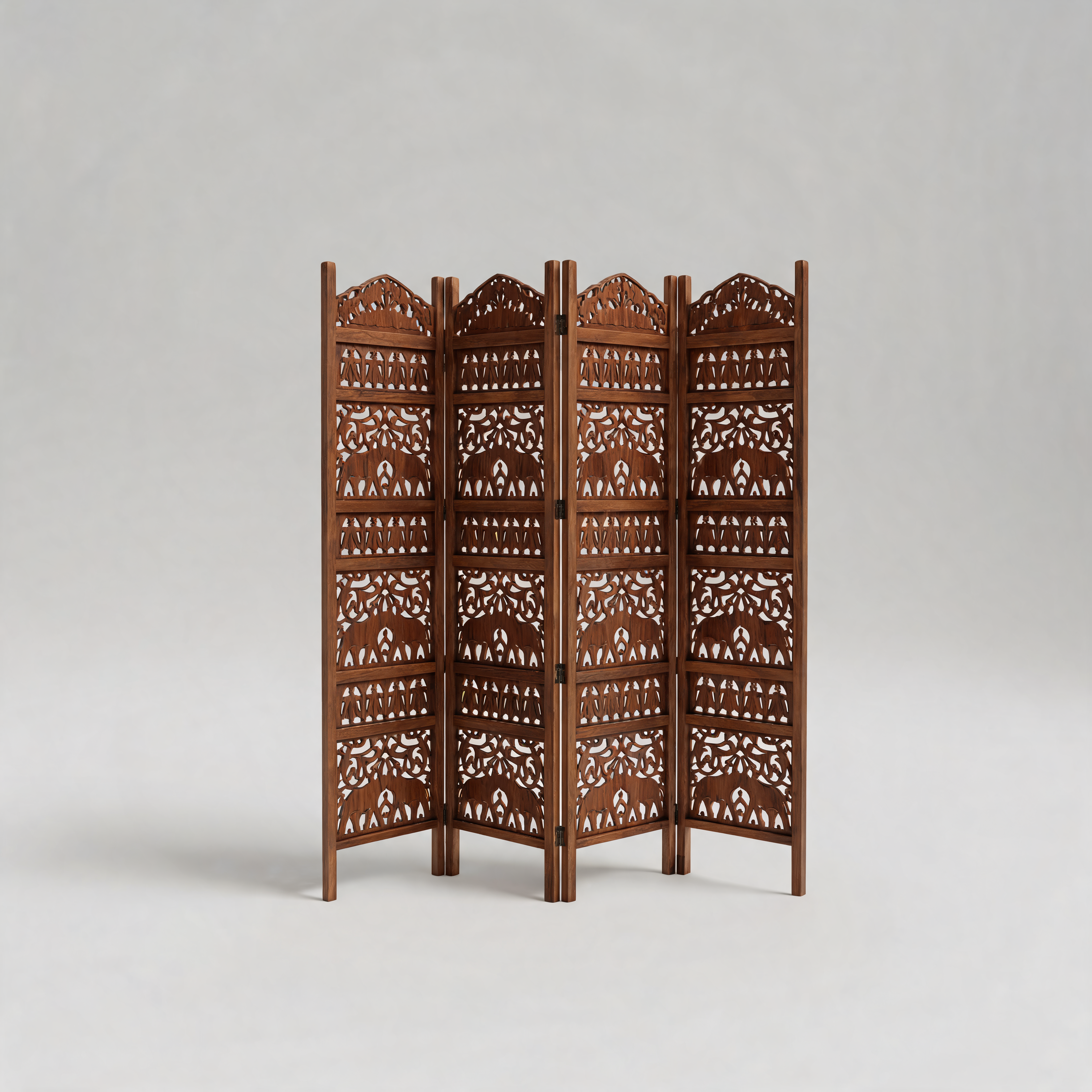 4-Panel Wooden Room Divider – Melamine Finish