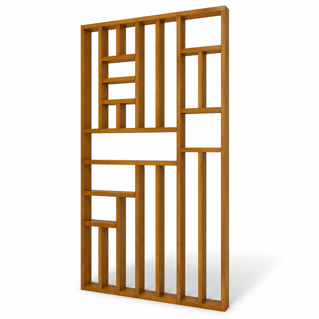 Wooden Room Divider with Display Rack (6×4 ft)