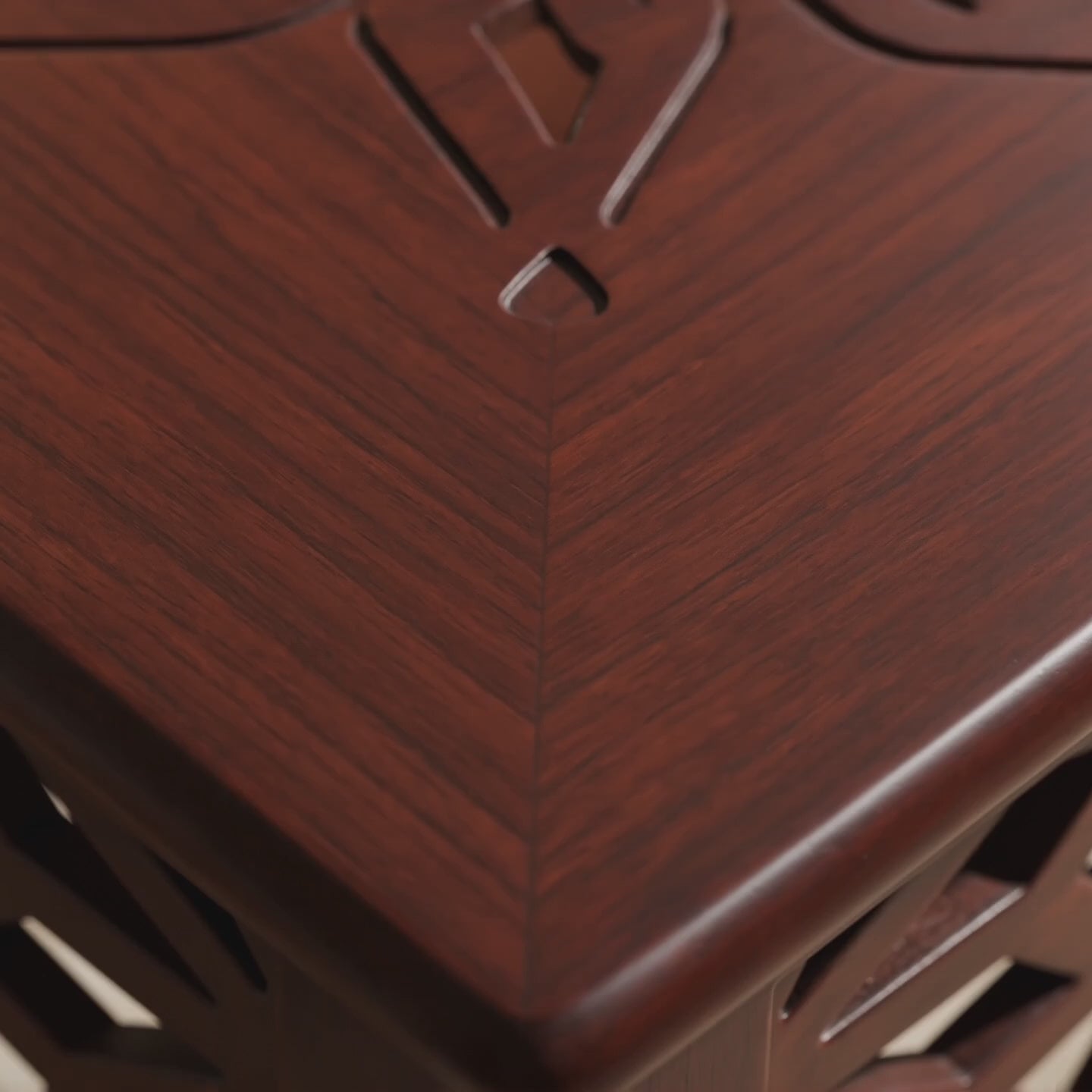 Wooden Accent Stool & End Table