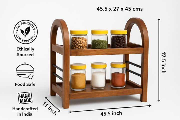 Multipurpose wooden storage organizer